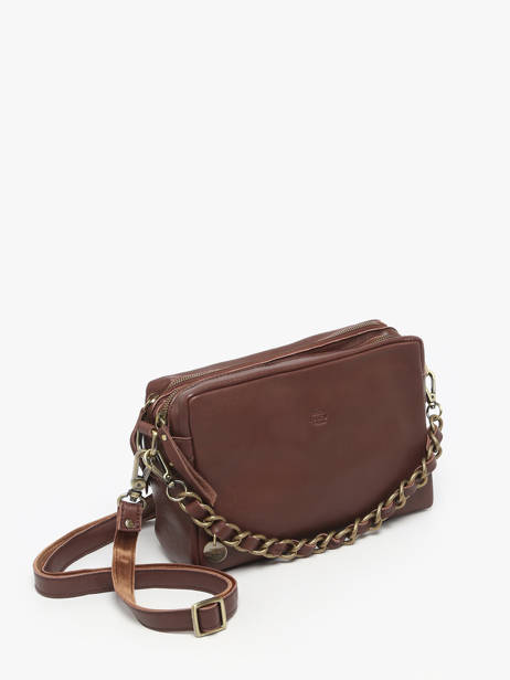 Cross Body Tas Vintage Leder Mila louise Violet vintage 23673LC ander zicht 1